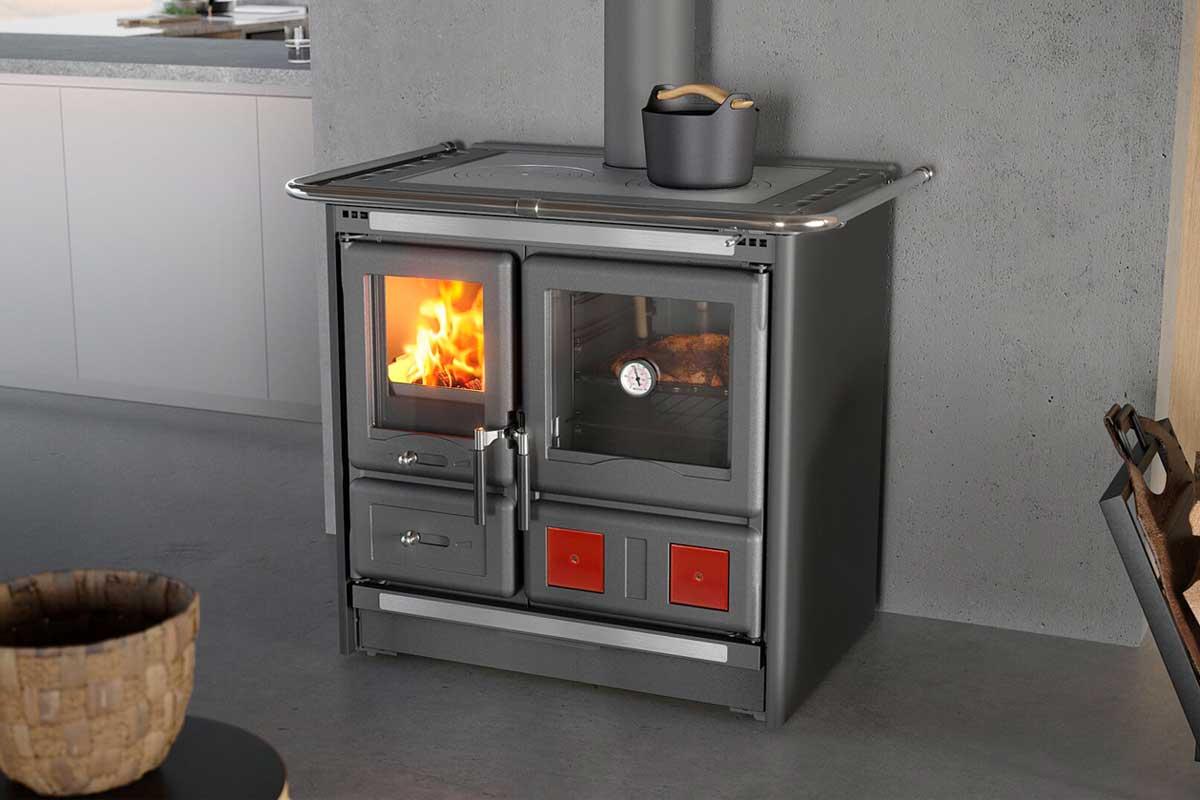 Holzherd Rosa L 5.0 Steel von La Nordica